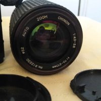 Комплект Фотоапарат CHINON CP-7M+обективи, снимка 4 - Фотоапарати - 43657532