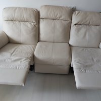 Троен или двоен kожен диван с релакс функция, снимка 5 - Дивани и мека мебел - 43506261