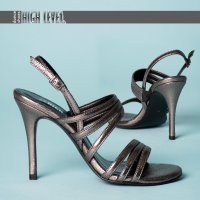 Дамски елегантни сандали от естествена кожа с висок ток, снимка 1 - Дамски елегантни обувки - 28573970