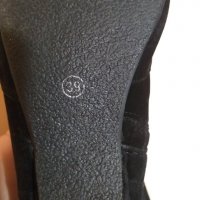 Дам.ботуши-/изк.велур/-чизми-№39-цвят-черен. Закупени от Италия., снимка 12 - Дамски ботуши - 22315371