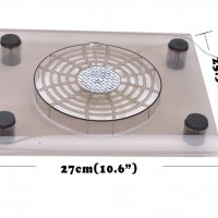 Охладител за лаптоп с голям централен вентилатор, снимка 8 - Лаптоп аксесоари - 28460504