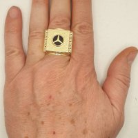 Мъжки златни пръстени  14К-585 , снимка 14 - Пръстени - 39545833