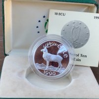 Сребърна монета 10 ECU, снимка 4 - Нумизматика и бонистика - 33039880