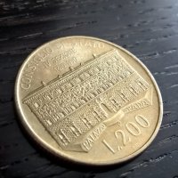 Монета - Италия - 200 лири | 1990г., снимка 1 - Нумизматика и бонистика - 27497719