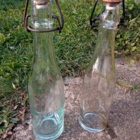 ПРЕДЛОЖЕТЕ ЦЕНА - Комплект от две стари стъклени шишета от лимонада, снимка 1 - Антикварни и старинни предмети - 38317217