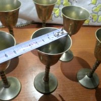 Метални чаши за ракия бронз месинг , снимка 4 - Антикварни и старинни предмети - 43899514
