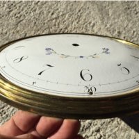 стар емайлиран циферблат от стенен/паркетен/ часовник "Warmink", снимка 3 - Стенни часовници - 34923495