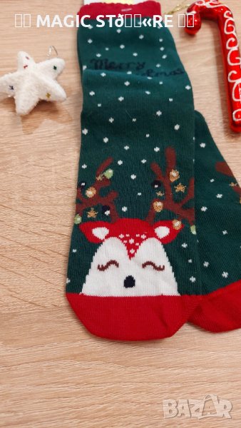 🎄🦌🧦Коледни чорапки с еленче н.33-36, снимка 1