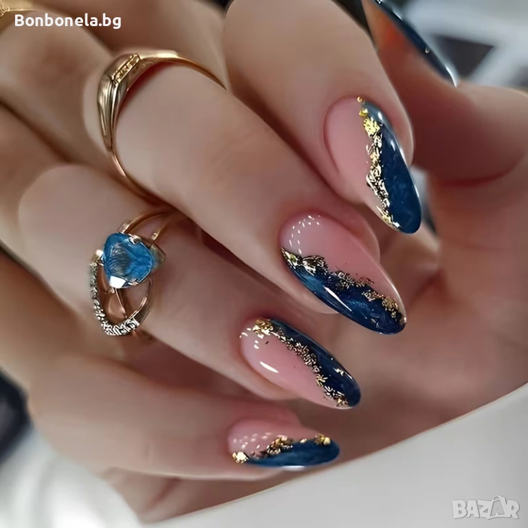 Самозалепващи изкуствени нокти Press On Nails, снимка 1