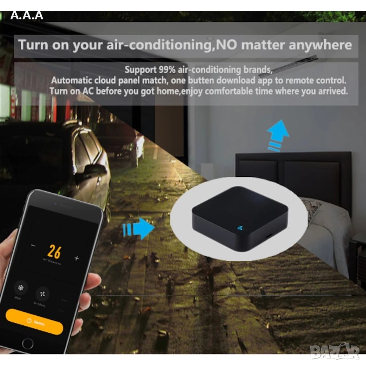 Инфрачервено универсално дистанционно управление, Модел S06, Alexa, Google Home Yandex, снимка 1