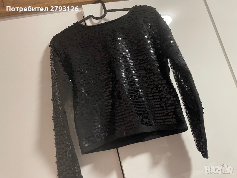 Пайетена дамска блуза , снимка 1