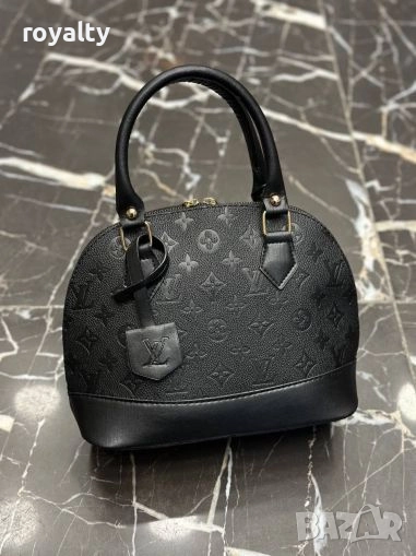 Louis Vuitton Дамска Черна Кожена Чанта , снимка 1