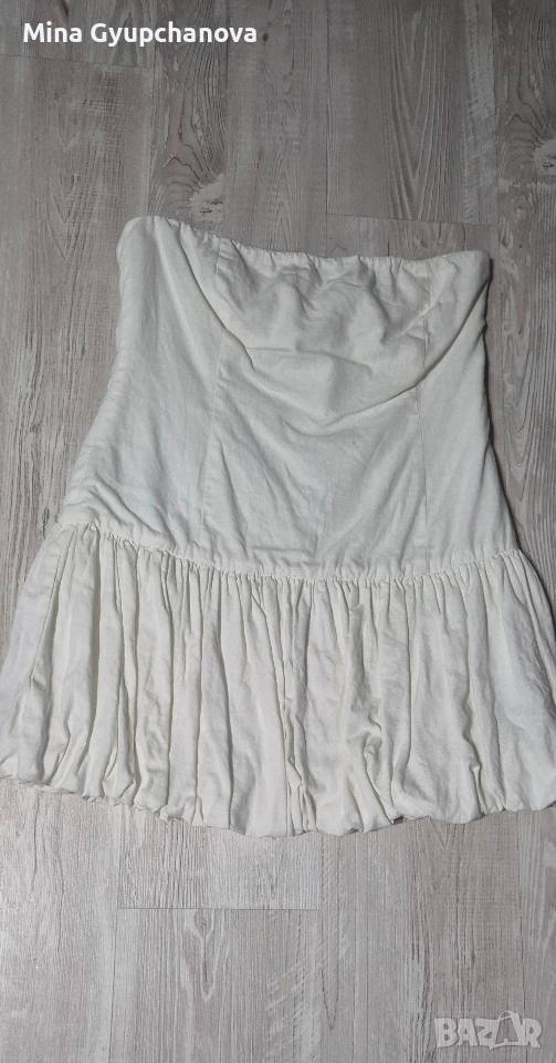 рокля от плътен лен pulbear , снимка 1