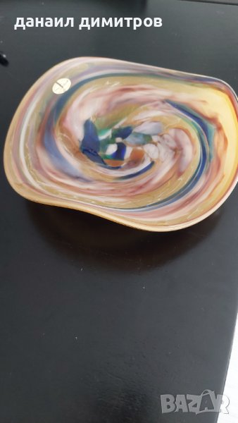 Немска стъклена чиния , снимка 1
