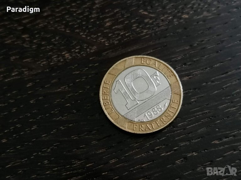 Монета - Франция - 10 франка | 1988г., снимка 1