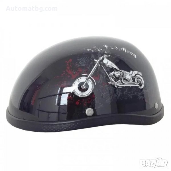Каска за мотор Automat, Черен гланц, снимка 1