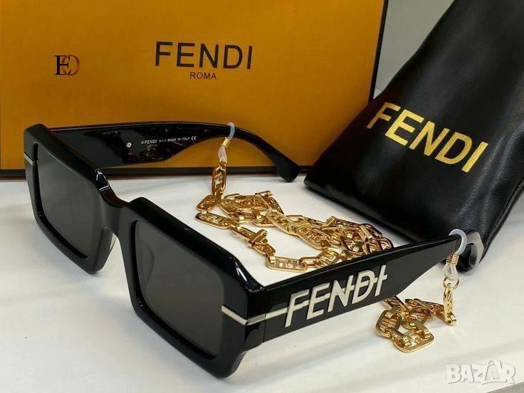очила с калъф, кутия и ув защита fendi hermes , снимка 1