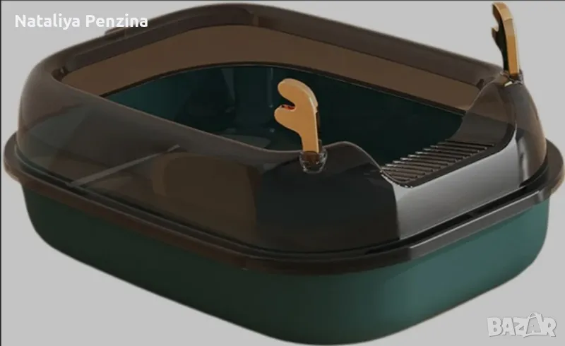 Полузатворен, Лесен за почистване, Издръжлив, Котешки пясъчник, Зелен, снимка 1