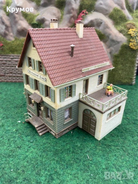 Сгради за макет на влак диорама пост H0 1:87 ЖП моделизъм, снимка 1