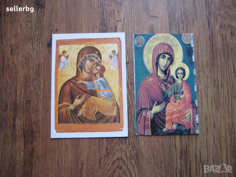 Пощенски картички на икони от 90-те години, снимка 1