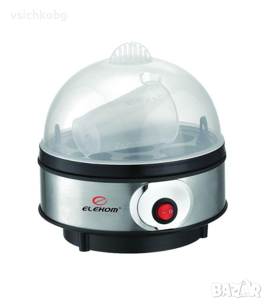 Яйцеварка хром ЕЛЕКОМ ЕК-109 S, 350 W, Уред за варене на яйца ...