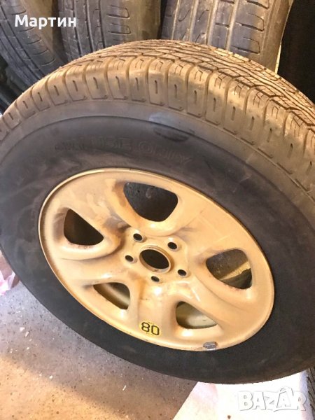 Гума + Джана ,джипова с нова гума Bridgestone/ 225/70/16 Suzuki Grand Vitara  6.5Jx16 5/114.3 ET45 , снимка 1