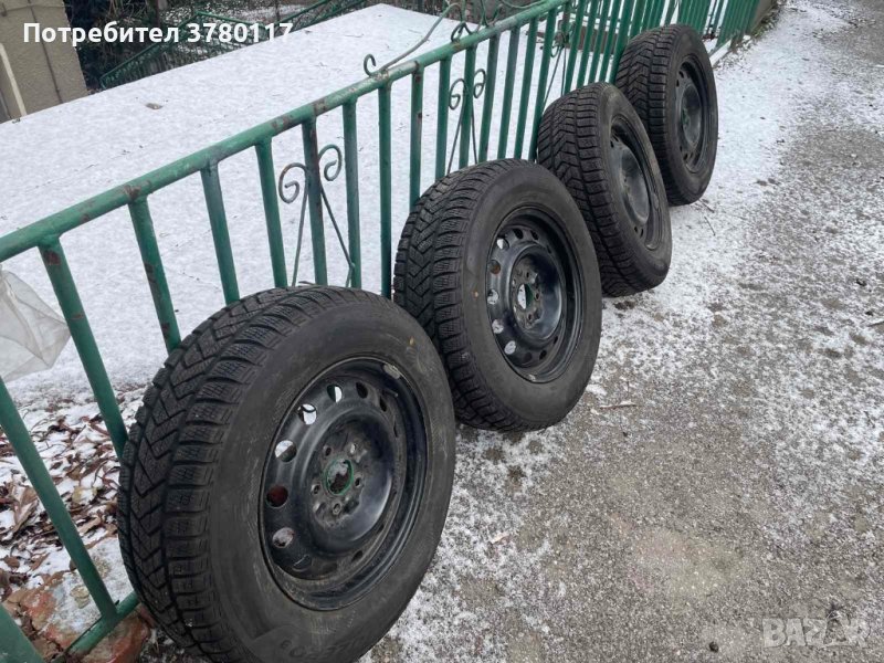 ГУМИ С ЖЕЛЕЗНИ ДЖАНТИ - FIRELLI, HONDA CRV II, 215-65-R16, M+S, ИТАЛИЯ, снимка 1