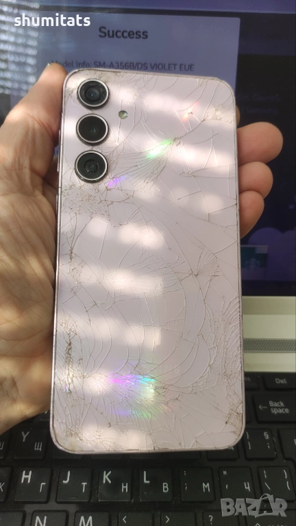 Samsung A35 5g за части,счупен дисплей, снимка 1