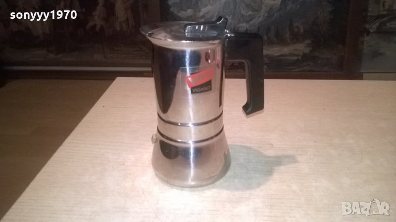 vev vigano-inox-made in italy-кафеварка-внос швеция, снимка 1