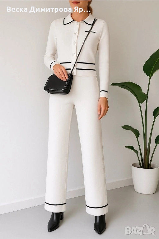 Комплект Материя: фино плетиво , снимка 1