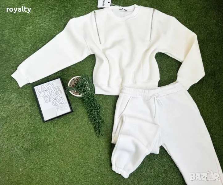 Ватиран дамски комплект 100 % памук , снимка 1