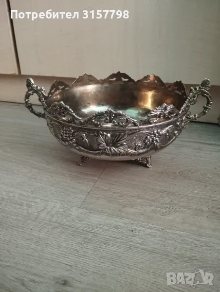 Посребрена купа в стил арт деко, снимка 1