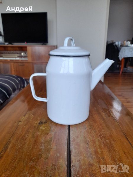 Стар емайлиран чайник #53, снимка 1