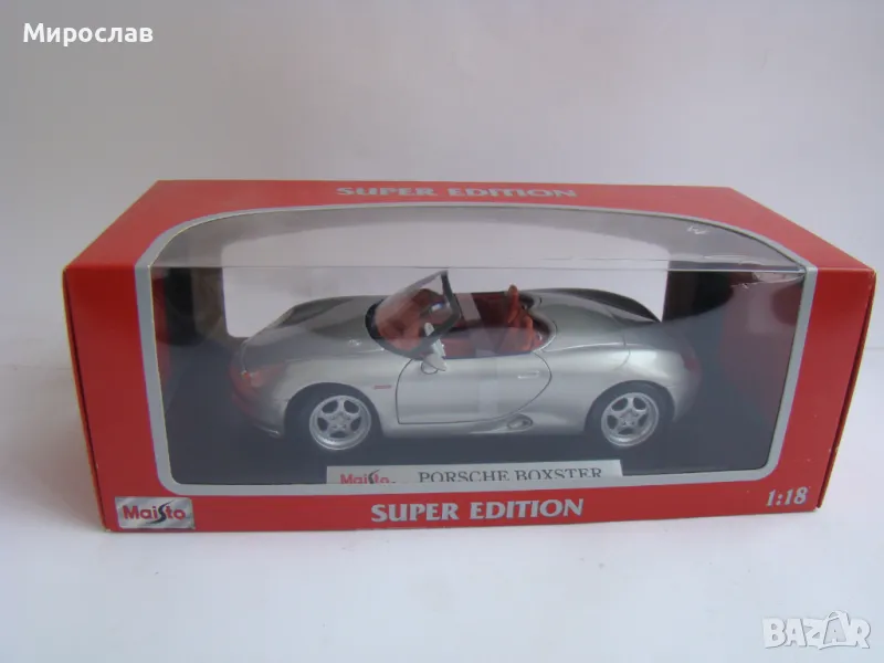 1:18 MAISTO PORSCHE BOXSTER ИГРАЧКА МОДЕЛ КОЛИЧКА, снимка 1