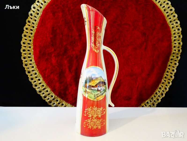 Ваза,кана,баварски порцелан,злато. , снимка 1