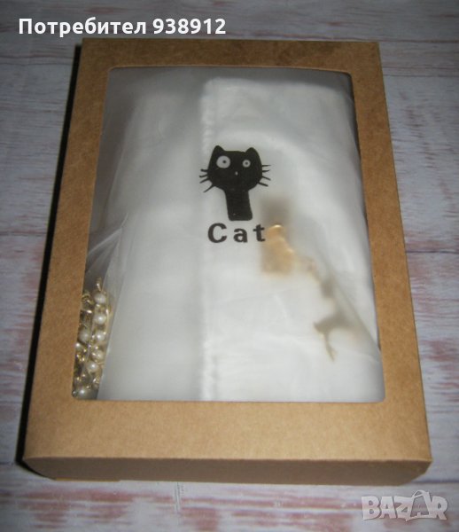 Дамска кокетна чантичка - ръчно изработена + подарък, снимка 1