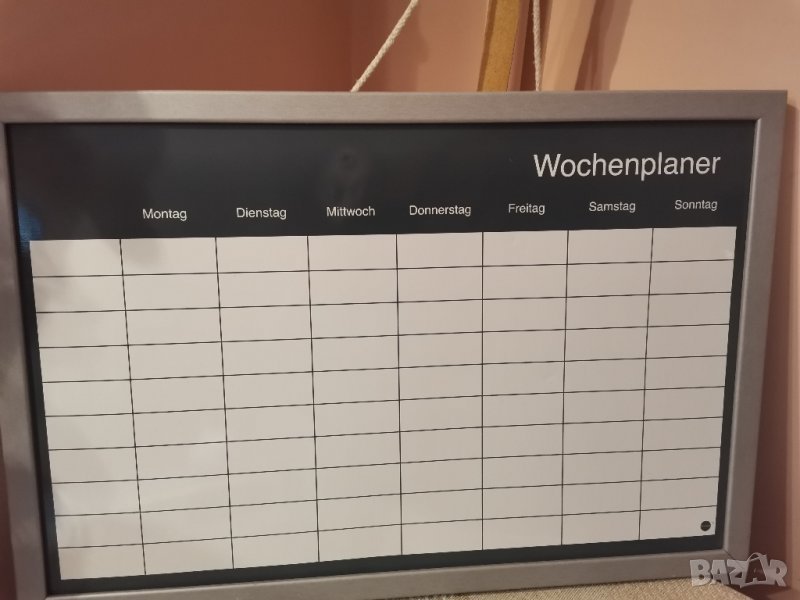 Магнитна дъска - седмичен планер , снимка 1