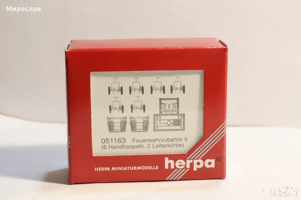 HERPA H0 1/87 КАМИОН ПОЖАРНА ЧАСТИ АКСЕСОАРИ МОДЕЛ, снимка 1