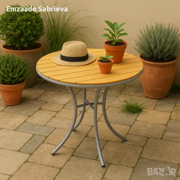 Маса Muhler Bistro Polywood, 70xH72см, снимка 1