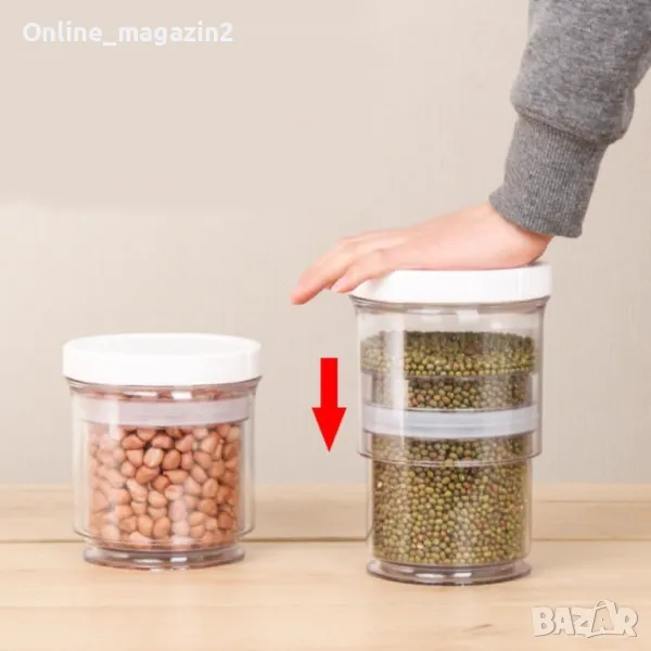 Кухненски контейнер за хранителни продукти с херметическо запечатване, снимка 1