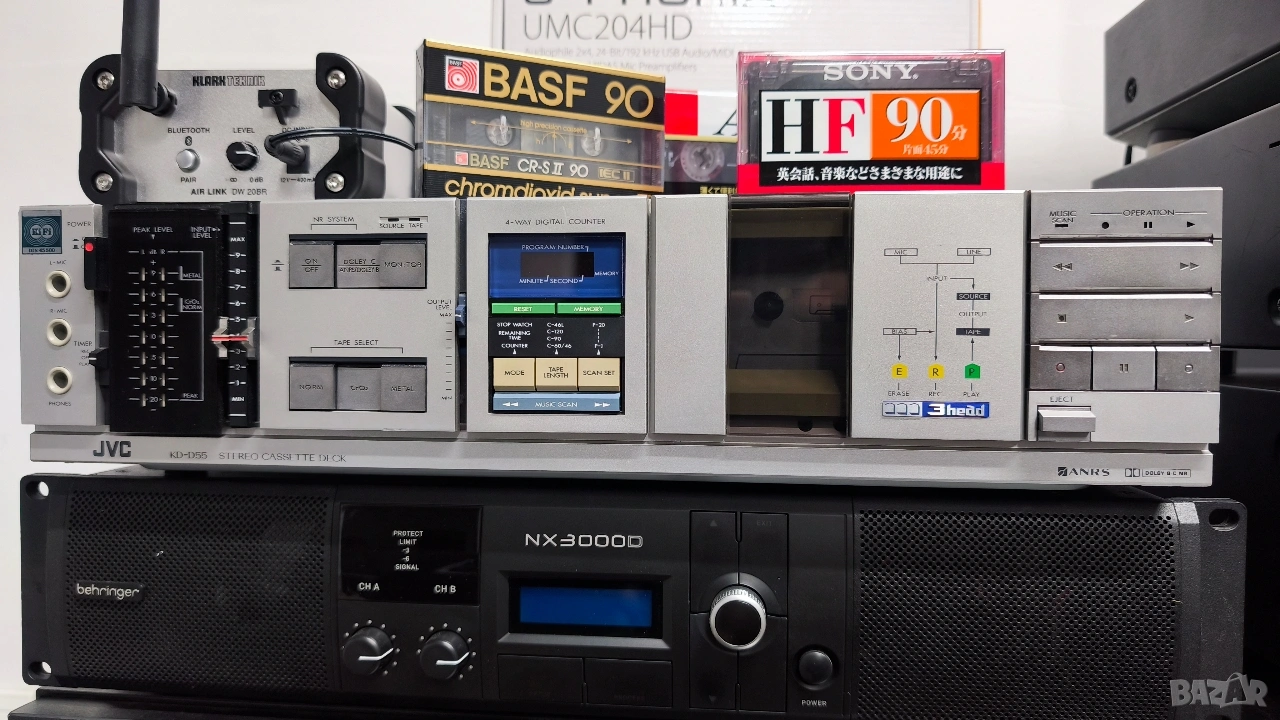 Рядък модел JVC TD-D55 касетен дек, снимка 1