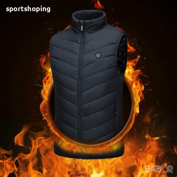 Електрически затоплящ елек с USB и 6 нагряващи точки, снимка 1