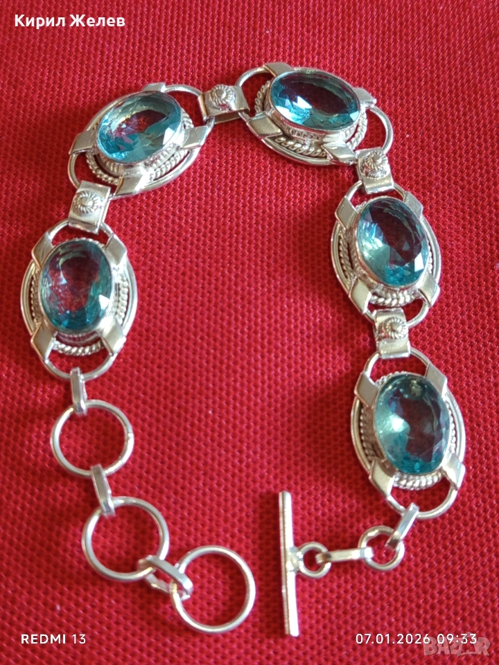 Ръчно изработена сребърна гривна Giannitiko ювелирно Арт бижу 52513, снимка 1