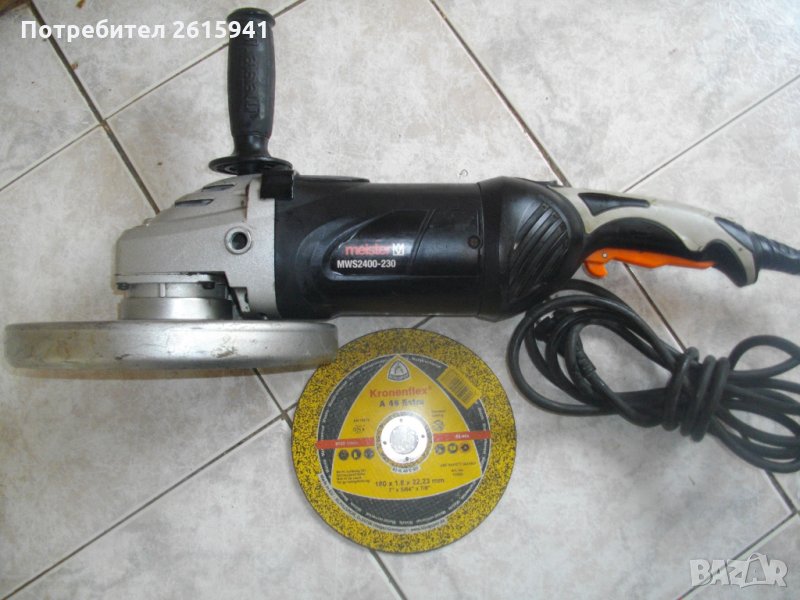 2400 Вата-ф230мм-Немски-Голям Ъглошлайф-Въртелива Функция-Meister, снимка 1