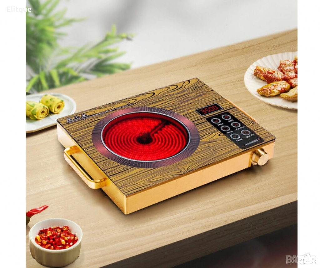 Електрическа настолна инфрачервена плочка "Silver Love" 2200W SC-102, снимка 1