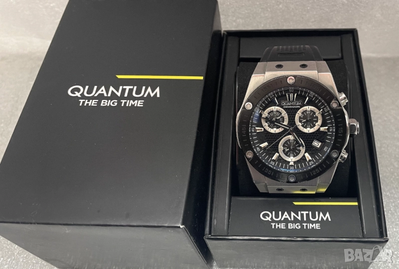 Перфектен! Мъжки Часовник QUANTUM, 100 м., Хронограф, EPSON, снимка 1