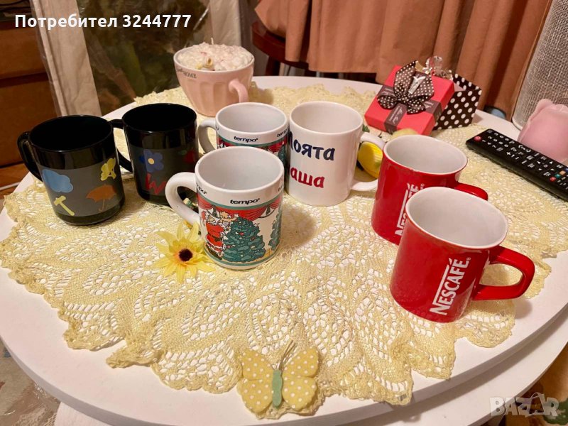 Чаши с дръжка за кафе, чай или мляко, снимка 1