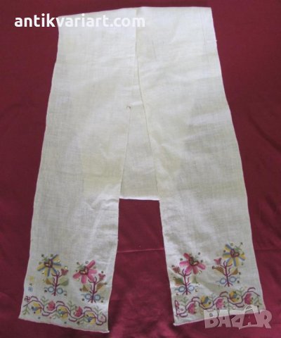 19 век Ръчно Бродирана Кърпа,ислям ,отоман, турска, снимка 4 - Антикварни и старинни предмети - 27402748