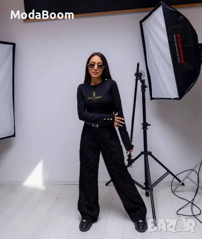 YSL | Черен дамски комплект Yves Saint Laurent , снимка 7 - Комплекти - 47531272