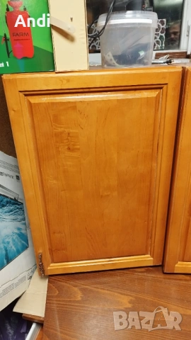 Кухненски шкафофе горен ред с врати от масив цвят череша 80/50 - 54/32см, снимка 14 - Кухни - 53091150